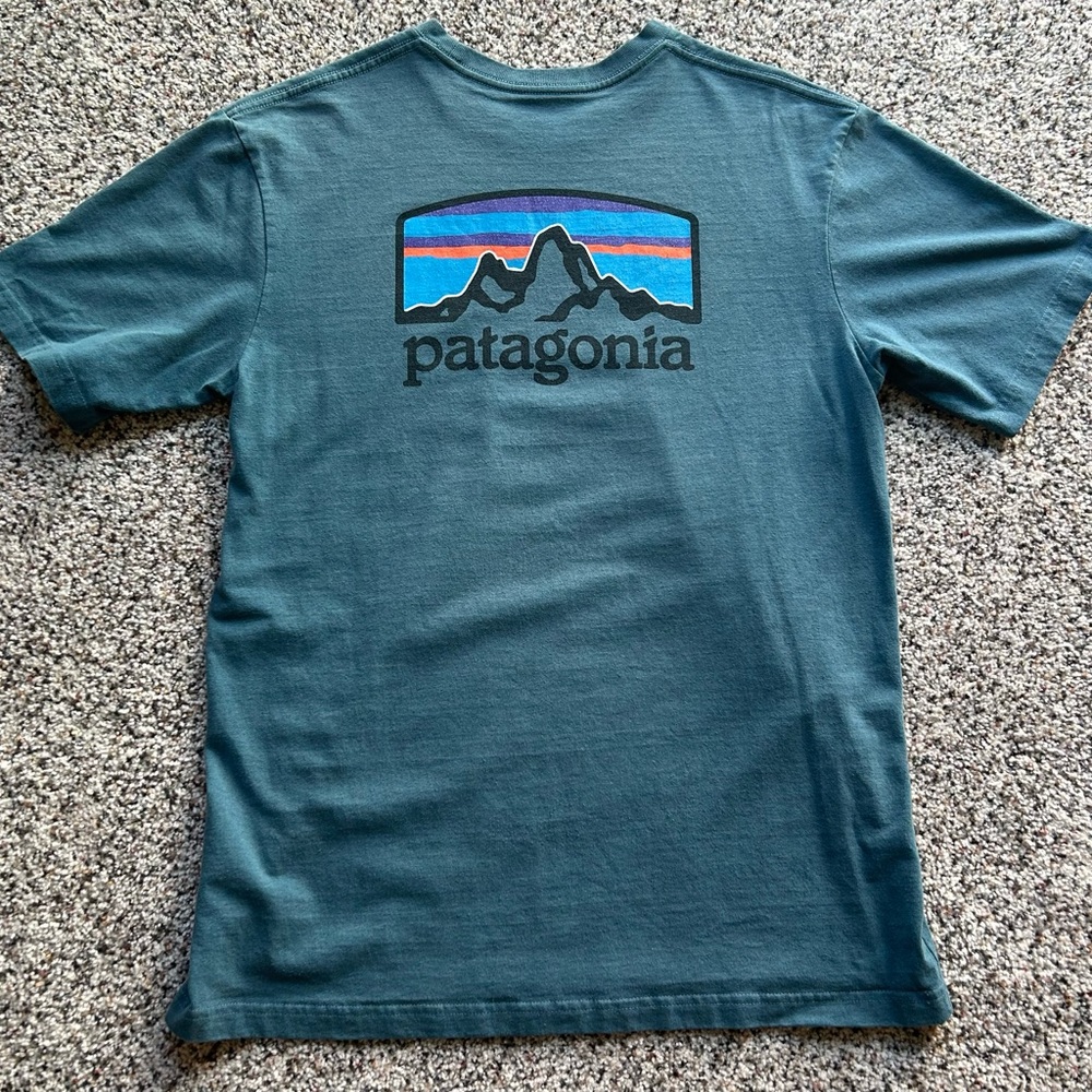 Patagonia Men’s Teal Blue Responsibili-Tee Shirt